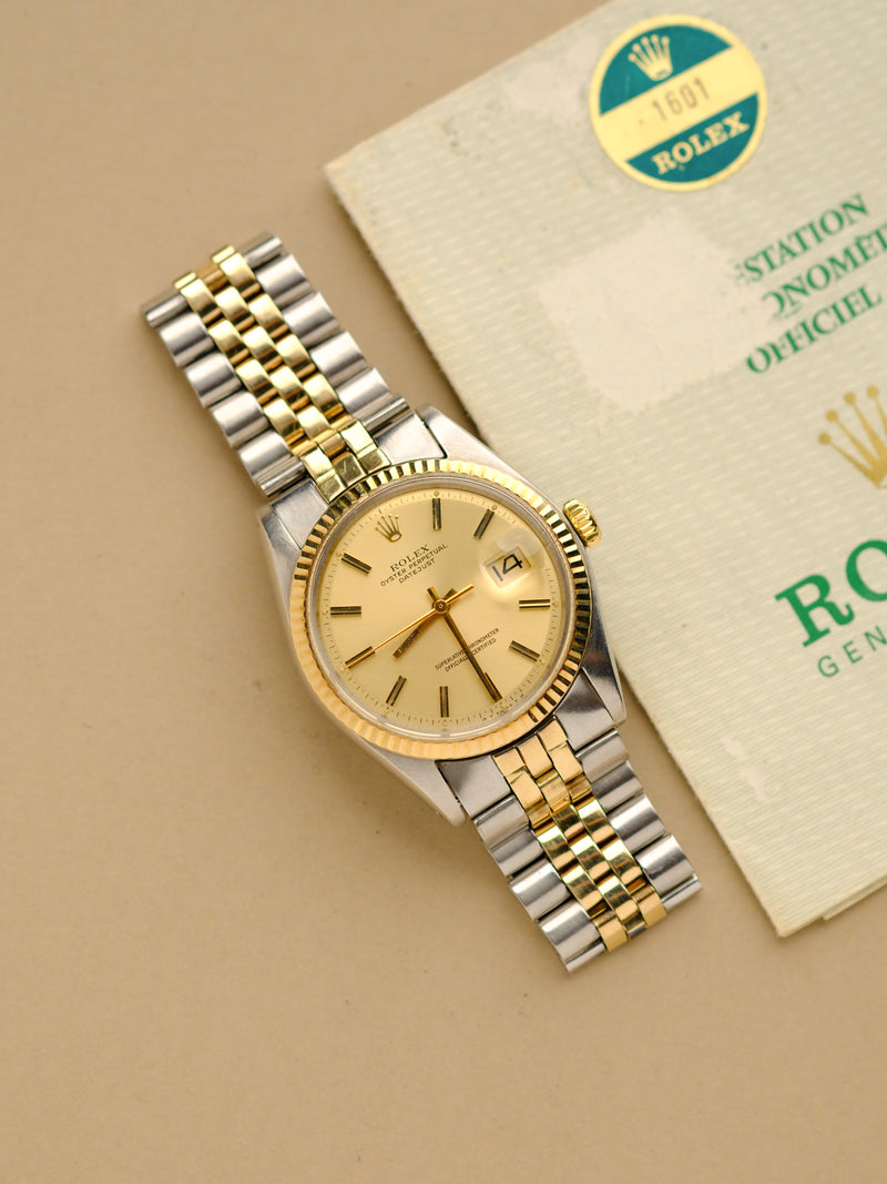 Rolex Datejust 1601 Two-Tone Sigma Dial w/Papers - 1973