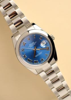 Rolex Datejust 41 126300 Blue Roman Dial w/Card & Tag - 2020