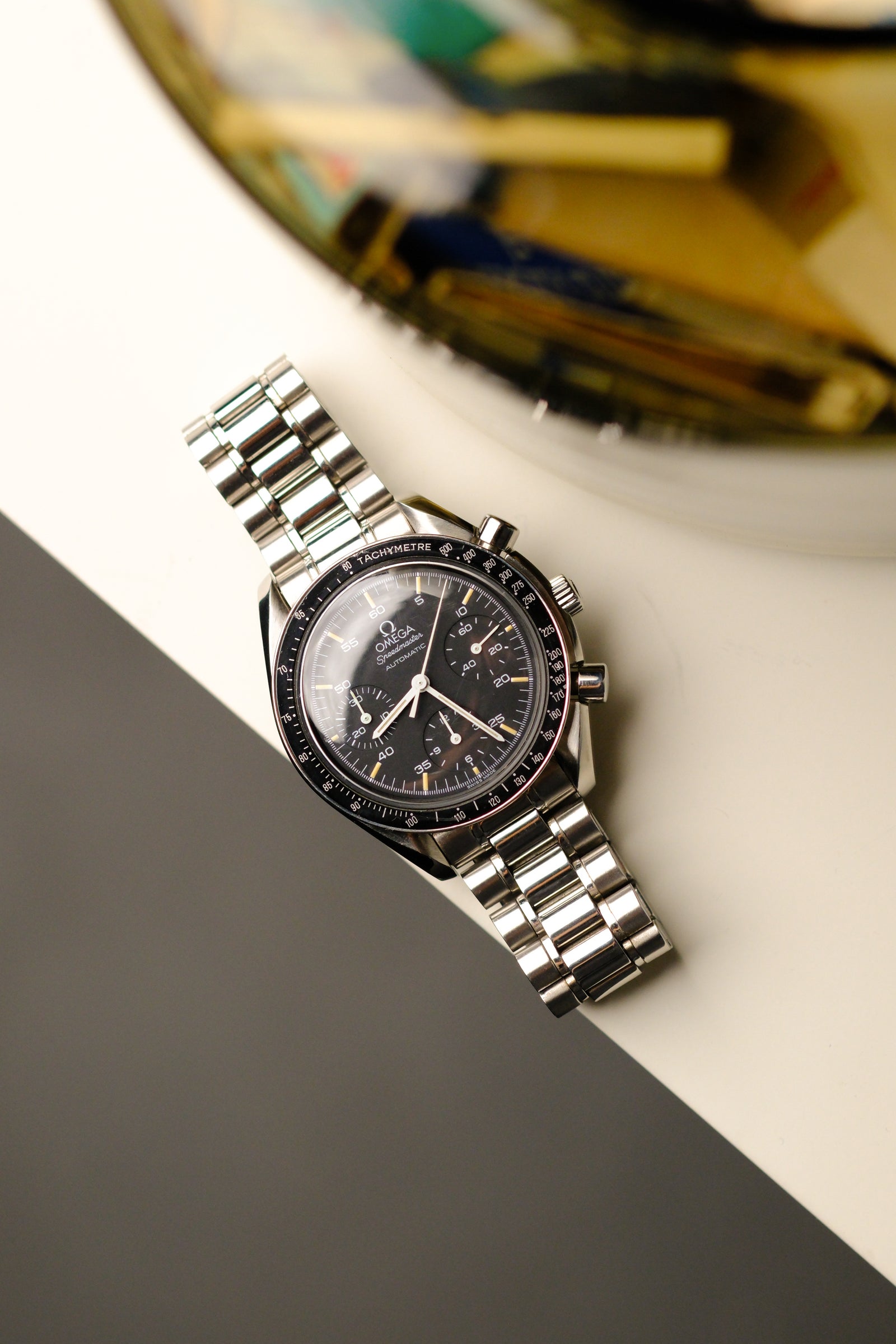 Omega Speedmaster Reduced 3510.50 Cream Patina 1990s 25 Dials