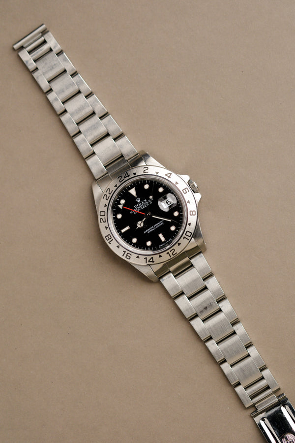 Rolex Explorer II 16570 Tritium Black Dial w/ Papers - 1994