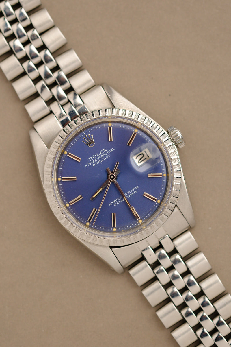 Rolex Datejust 1603 Indigo Dial w/ Cream Patina - 1978