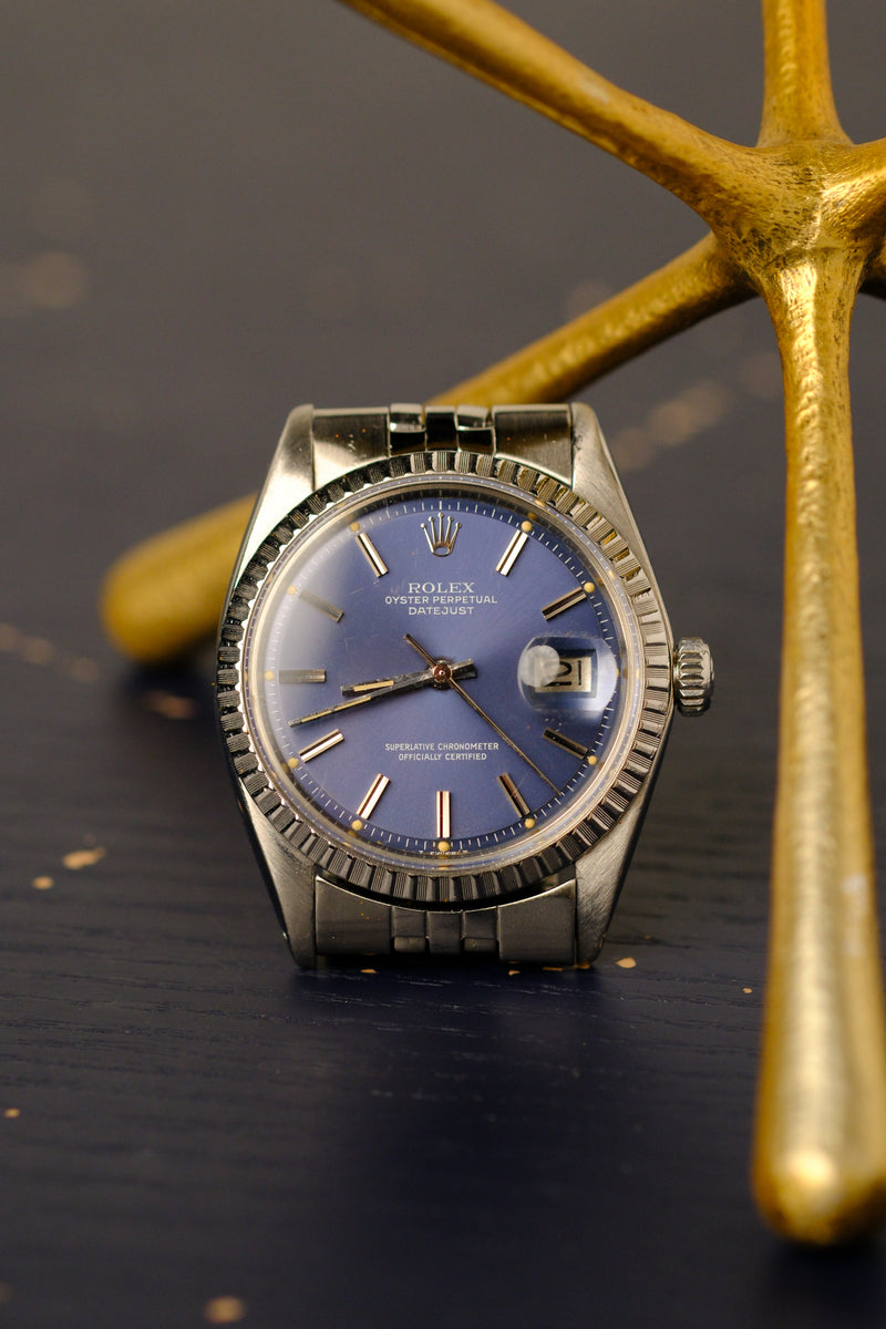 Rolex Datejust 1603 Indigo Dial w/ Cream Patina - 1978