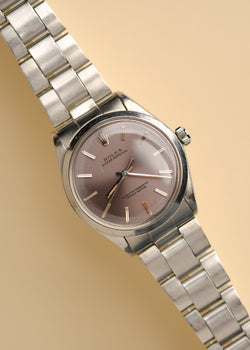 Rolex Oyster Date 1002 Lavender Dial w/ Service Paper - 1968