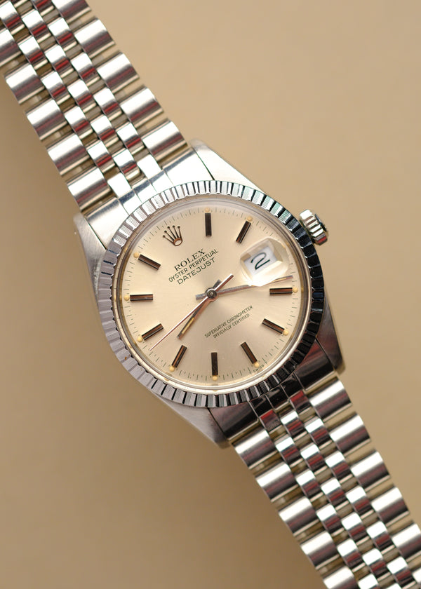 Rolex Datejust 16030 Silver Dial w/Cream Patina - 1982