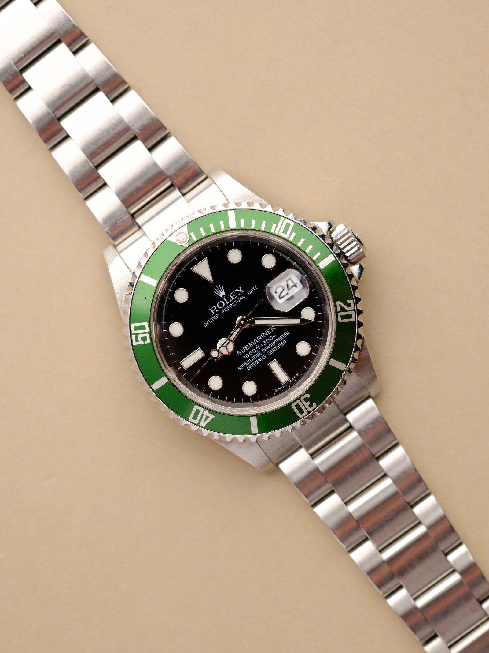 Rolex Submariner 16610LV Kermit 2006 7 25 Dials