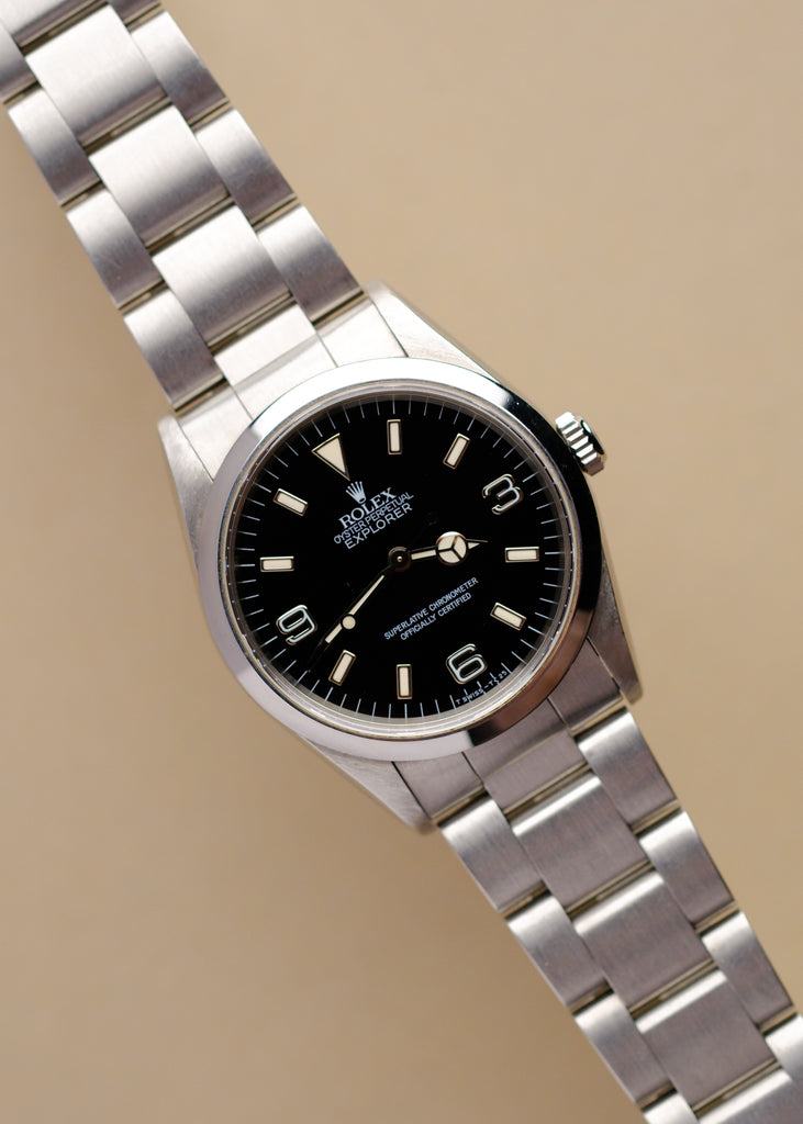Rolex Explorer i 14270 Crazed Cream Tritium Patina Dial - 1997