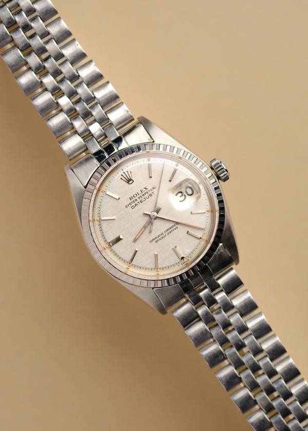 Rolex 1603 Datejust Silver Linen Dial - 1969