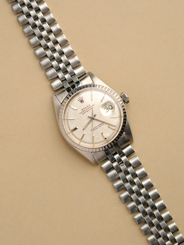 Rolex 1603 Datejust Silver Linen Dial - 1969