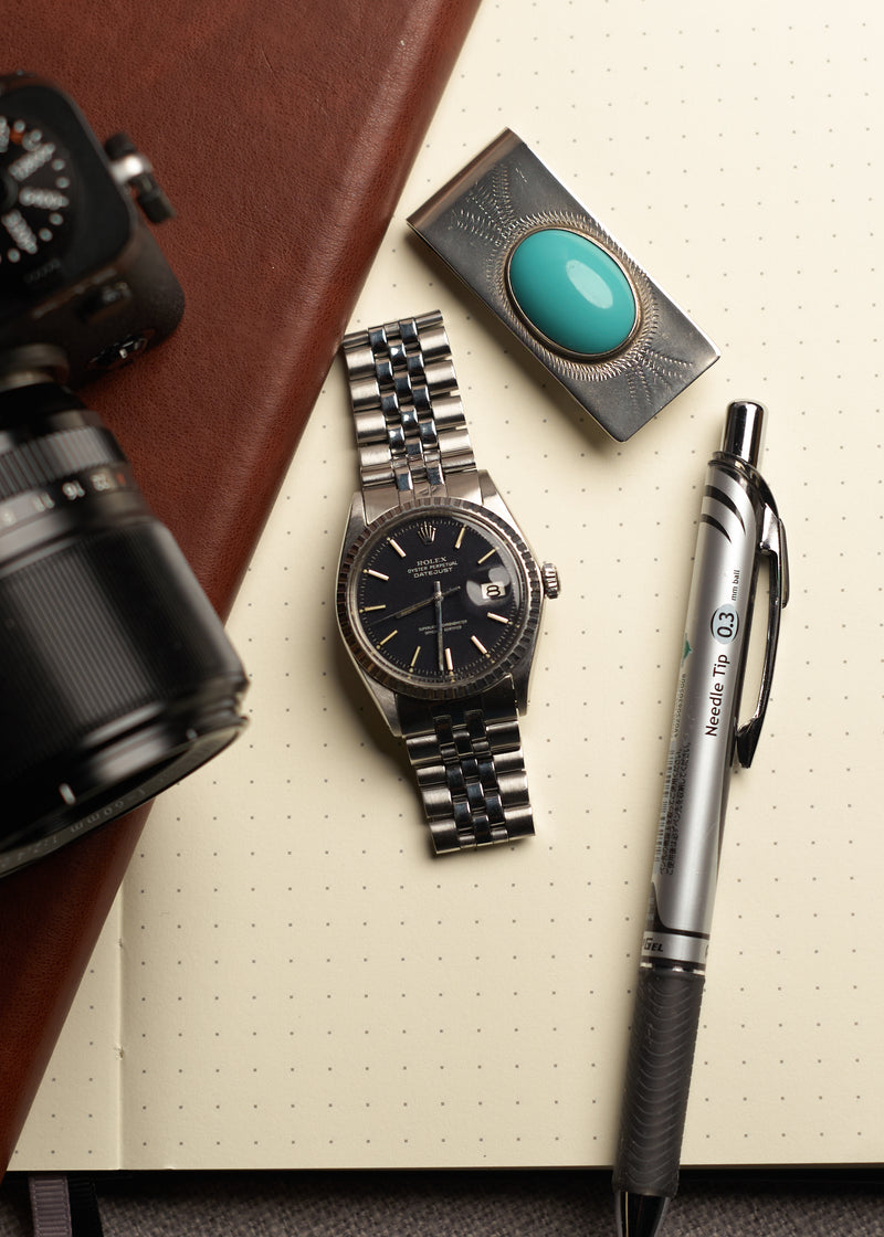 Rolex Datejust 1603 Black 'Confetti' Dial - 1970