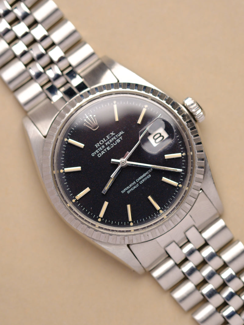 Rolex Datejust 1603 Black 'Confetti' Dial - 1970