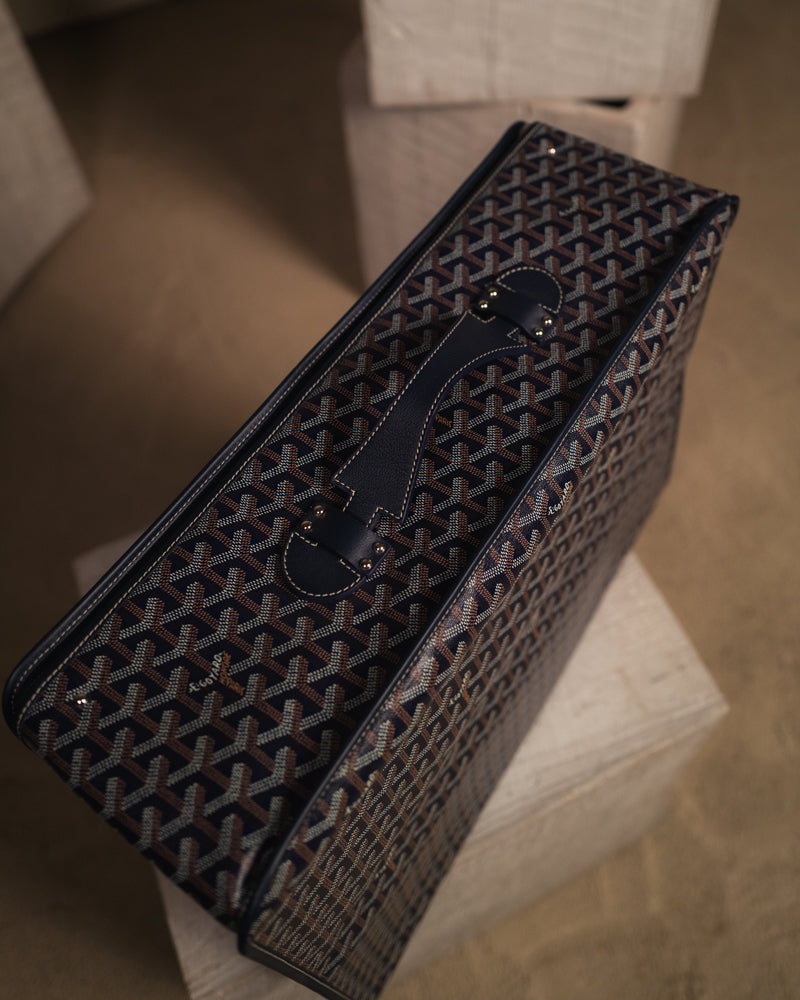 Goyard Caravelle 50 Navy Suitcase