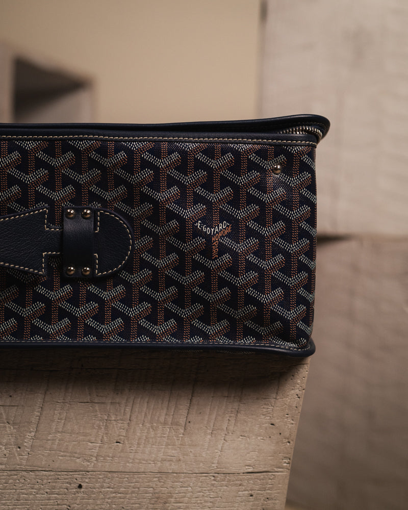 Goyard Caravelle 50 Navy Suitcase