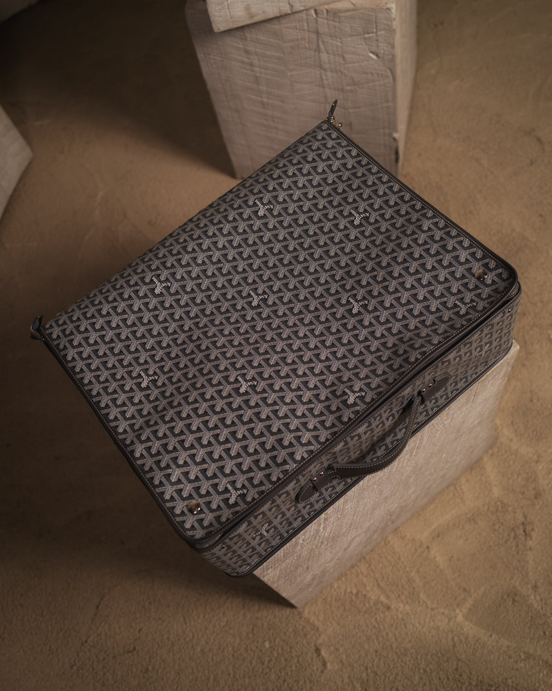 Goyard Caravelle 50 Grey Suitcase