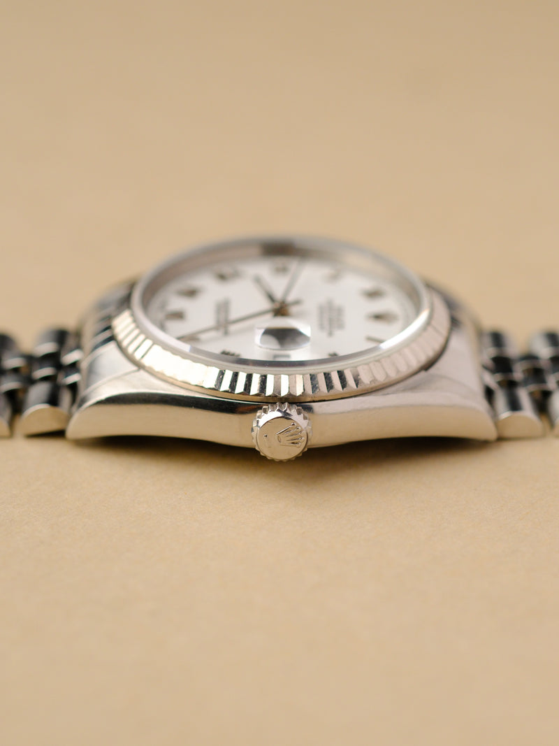 Rolex Datejust 16234 White Roman Dial - 1995