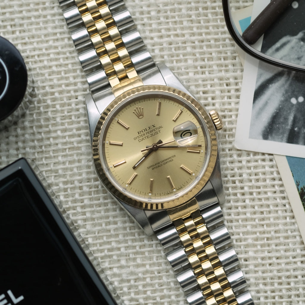 Rolex Two-Tone Diamond Dial Datejust Ref 16233 X394236