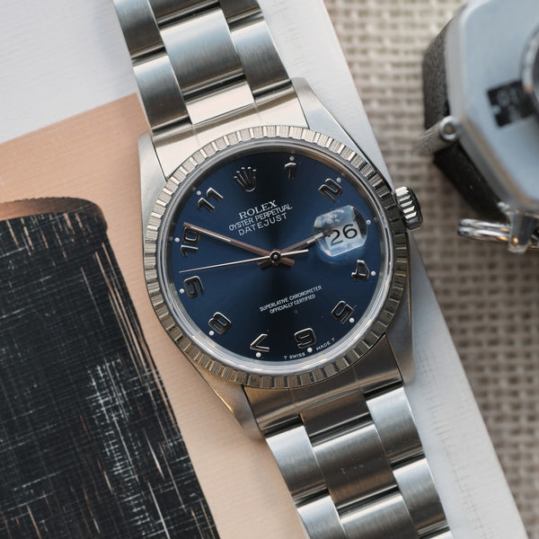 Rolex Datejust 16220 Blue Numeral - 1991