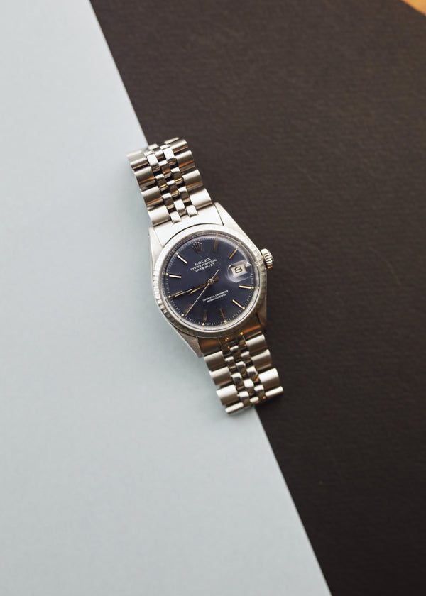 Rolex Datejust 1603 Blue Dial w/Mexican Jubilee - 1973