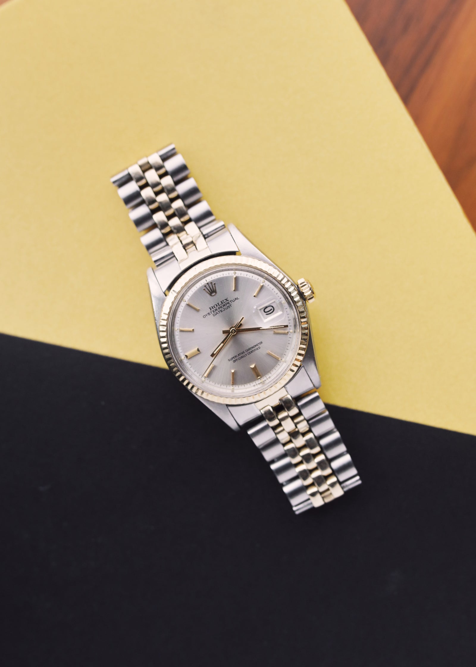 ROLEX DATEJUST 1601 2コマ Mens Rolex Two-Tone Datejust Watch Blue Dial 16013 (SKU