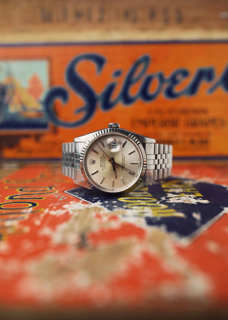 Rolex Datejust 16234 Silver Tropical Dial - 1991