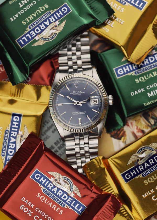 Rolex Datejust 1601 Blue Sigma Dial - 1973