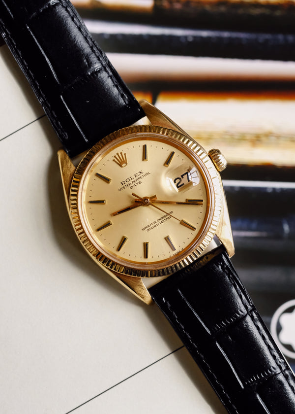 Rolex Date 1503 Champagne Dial 18K - 1970's