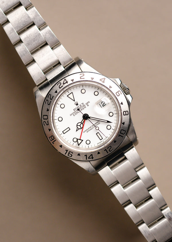 Rolex Explorer ii 16570 'Polar' Light Cream Patina Dial - 1993