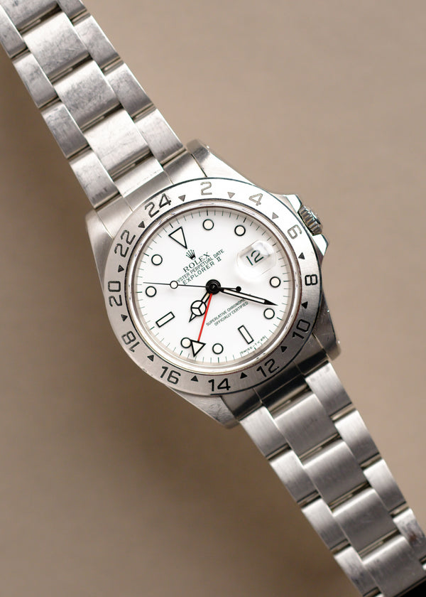 Rolex Explorer ii 16570 'Polar' Light Cream Patina Dial - 1993