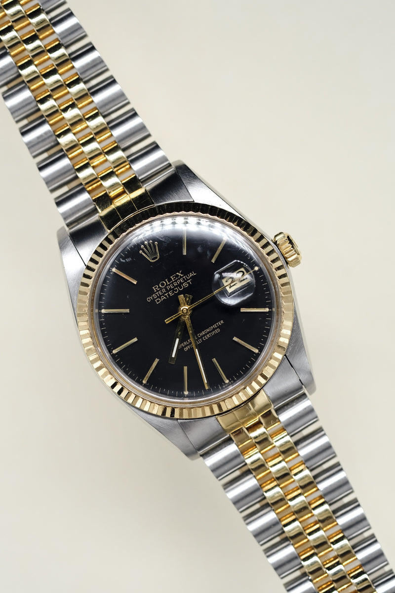 Rolex Datejust 16013 Black Dial w/Papers - 1987