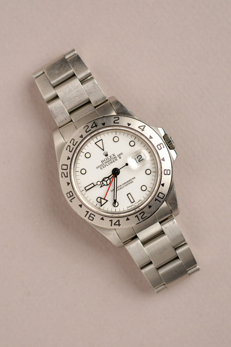 Rolex Explorer ii 16570 'Polar' Light Cream Patina Dial - 1993