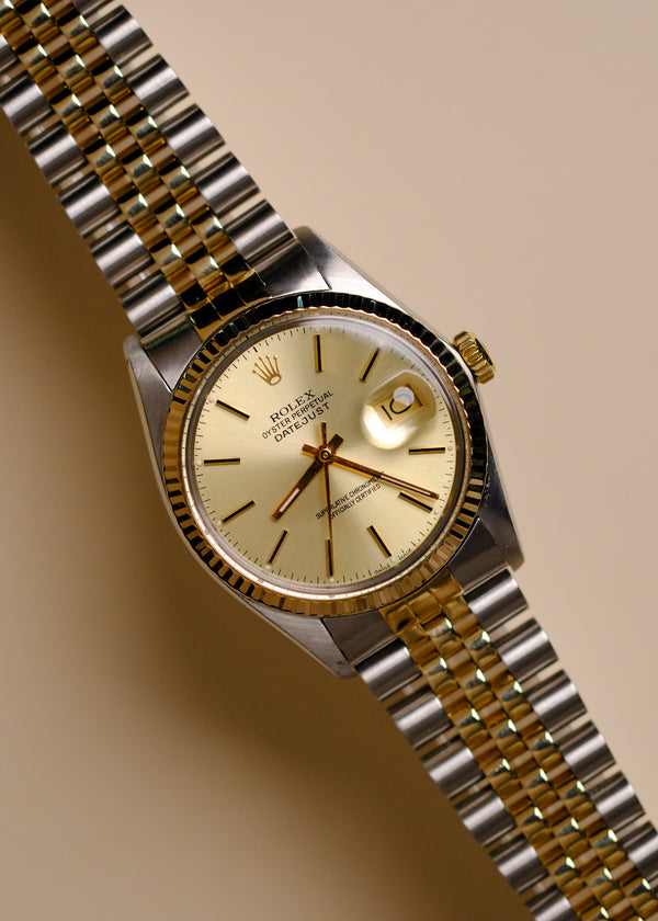 Rolex Datejust 16013 Champagne Dial w/ Cream Patina - 1980