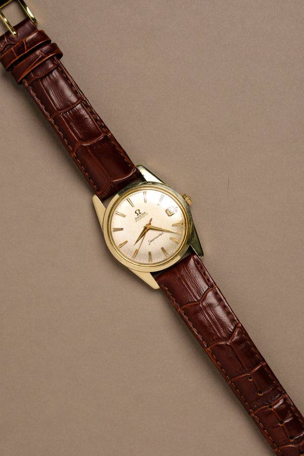 Omega Seamaster 14700 14K Gold Capped & Brushed Silver Dial - 1960's