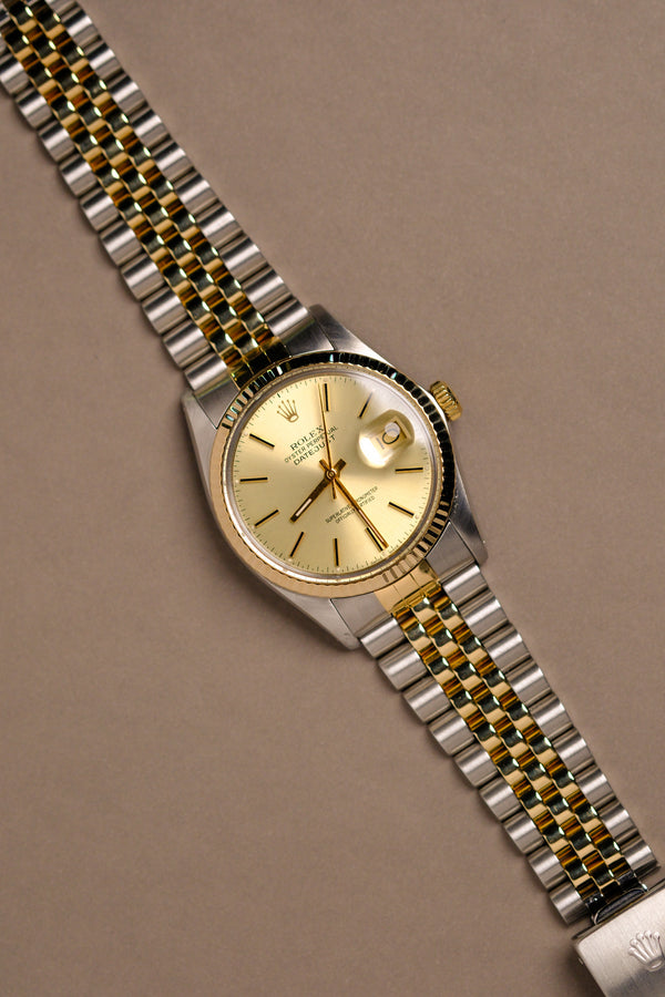 Rolex Datejust 16013 Champagne Dial w/ Cream Patina - 1980