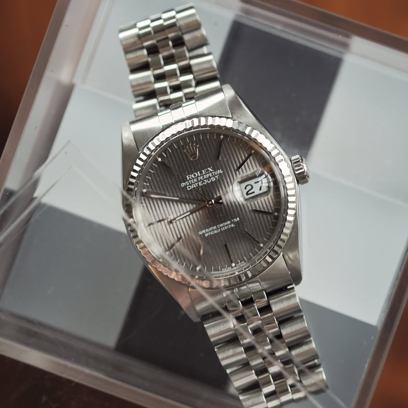 Rolex Datejust 16014 Grey Tapestry Dial - 1979
