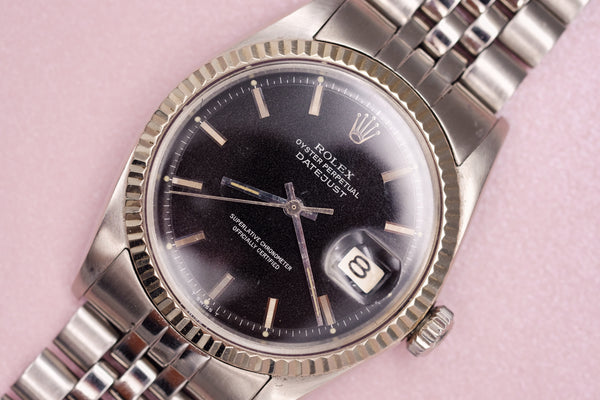 Rolex Datejust 1601 Black Matte Dial - 1969