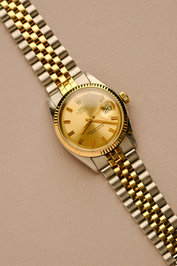 Rolex Datejust 1601 Champagne Dial 'Wide Boy' - 1971