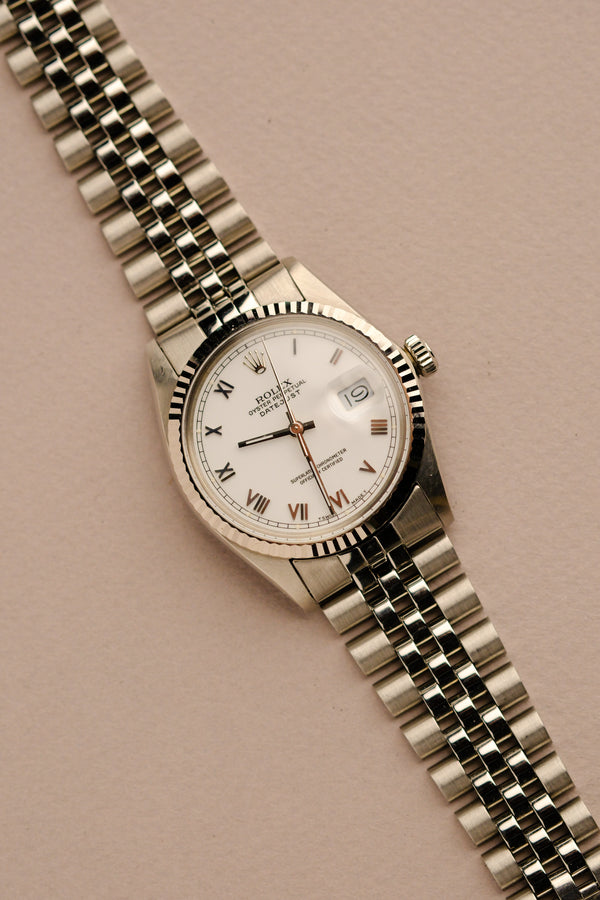 Rolex Datejust 16014 White Roman Dial - 1983