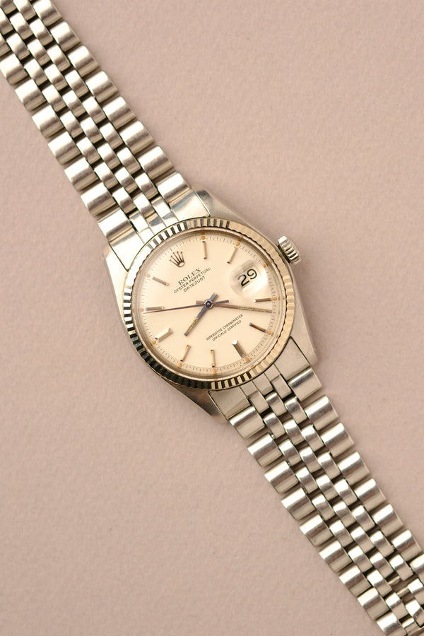 Rolex Datejust 1601 Matte White Dial w/Orange Patina - 1978