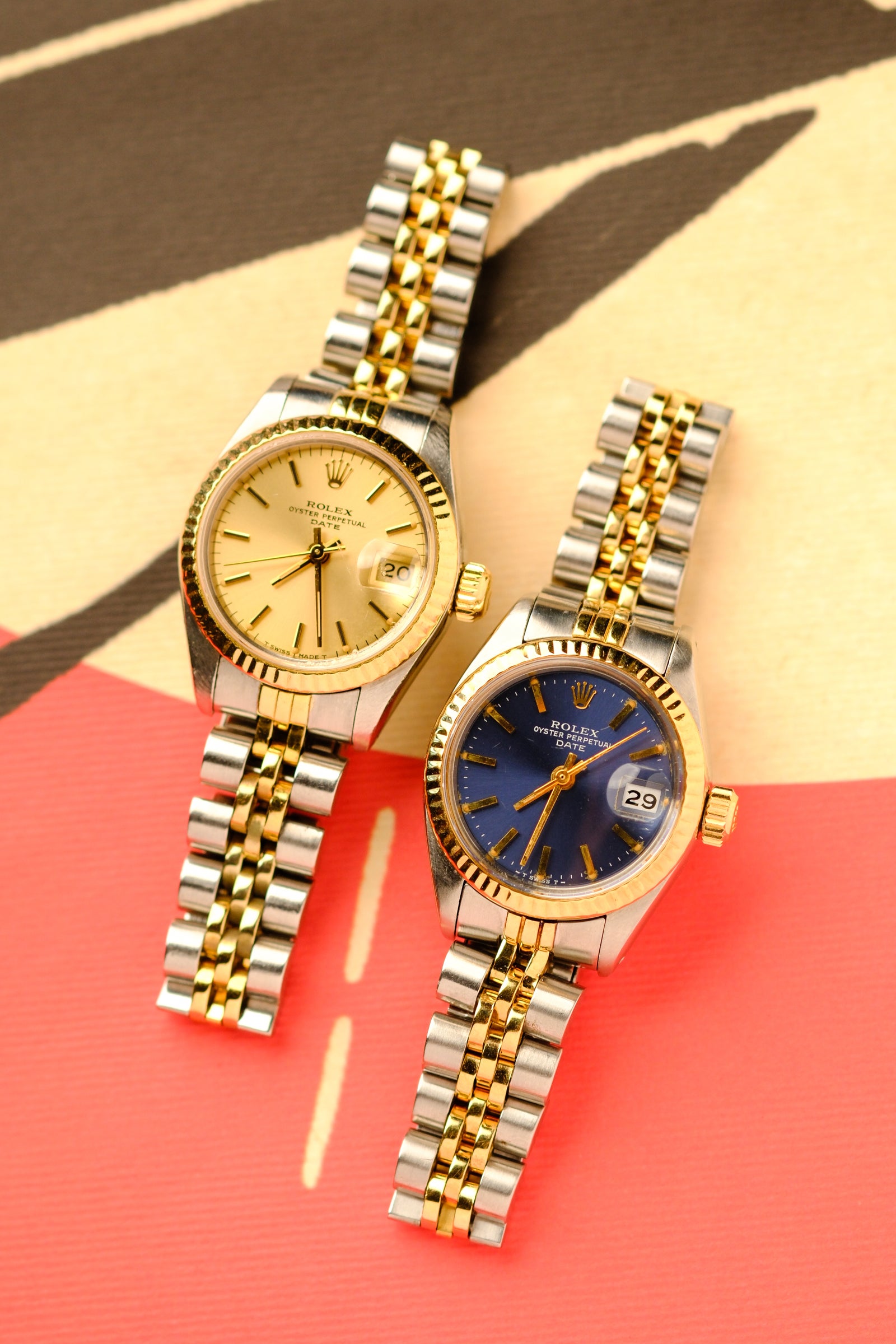 Rolex Date 69173 Blue dial w/Pumpkin Patina - 1981 – 25 Dials