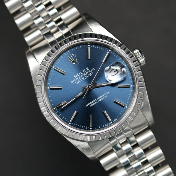 Rolex Datejust 16220 Blue Dial - 1989