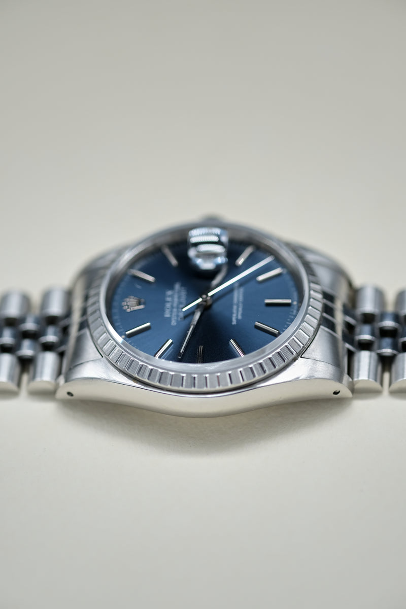 Rolex Datejust 16220 Blue Dial - 1989