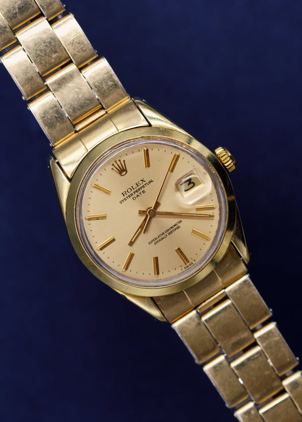 Rolex Oyster Perpetual Date 1550 14K Gold - 1978