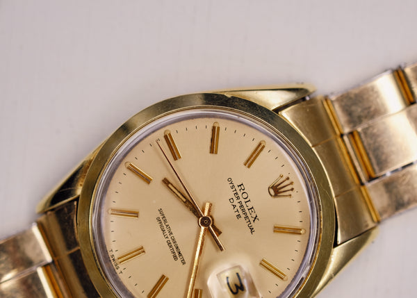 Rolex Oyster Perpetual Date 1550 14K Gold - 1978