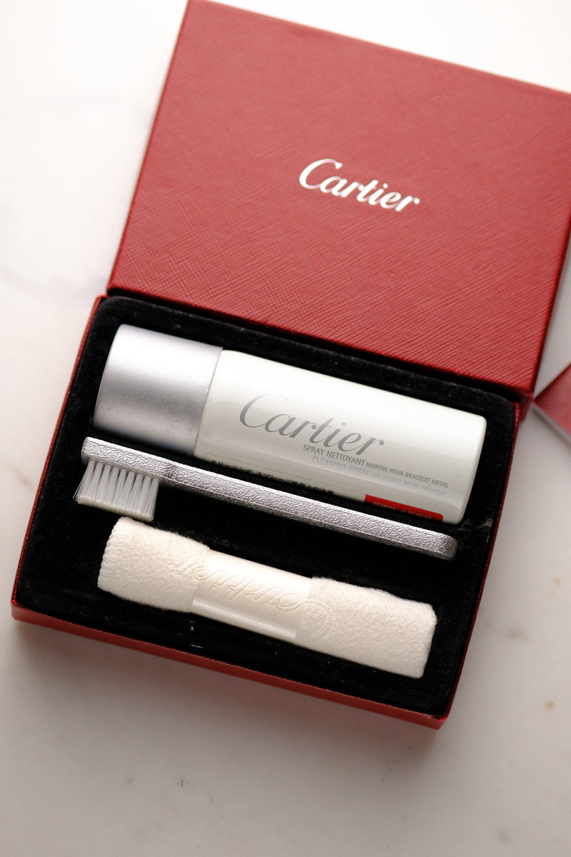 Cartier Santos Galbee Tan Dial & Cartier Toiletries - 1980's