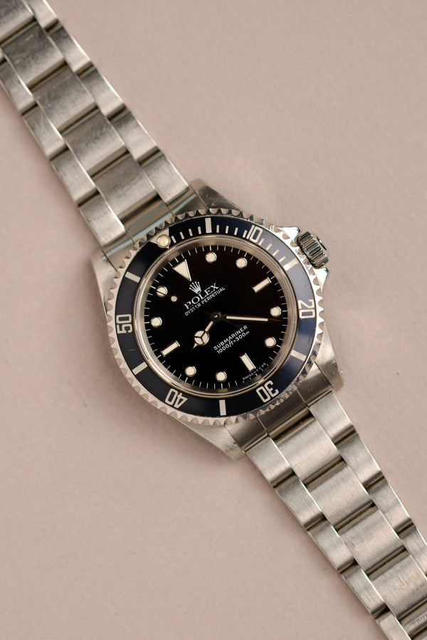 Rolex Submariner 14060 Light Cream Patina & Navy Bezel - 1991