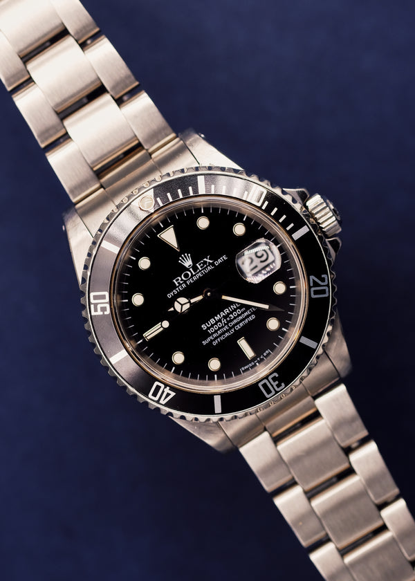 Rolex Submariner 16610 Light Cream Patina - 1989