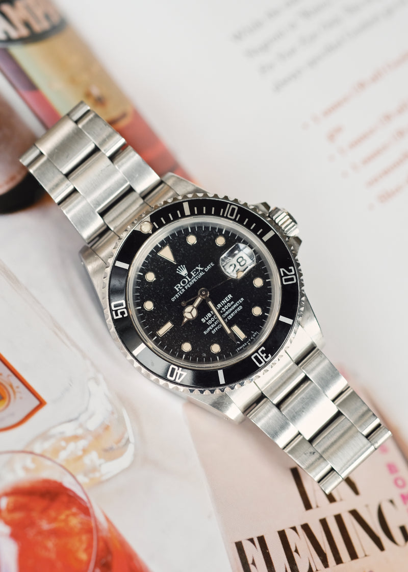 Rolex Submariner 168000 'Star Dust' Tropical Dial - 1988