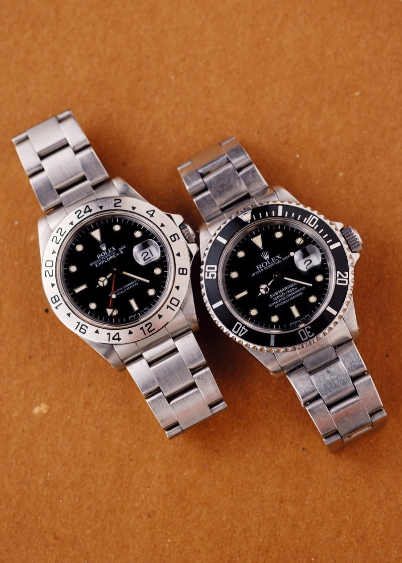 Rolex Submariner 16610 Tan Patina w/Papers - 1991