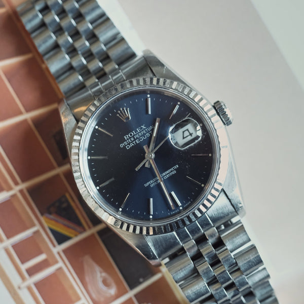 Rolex Datejust 16234 Blue Dial - 1991