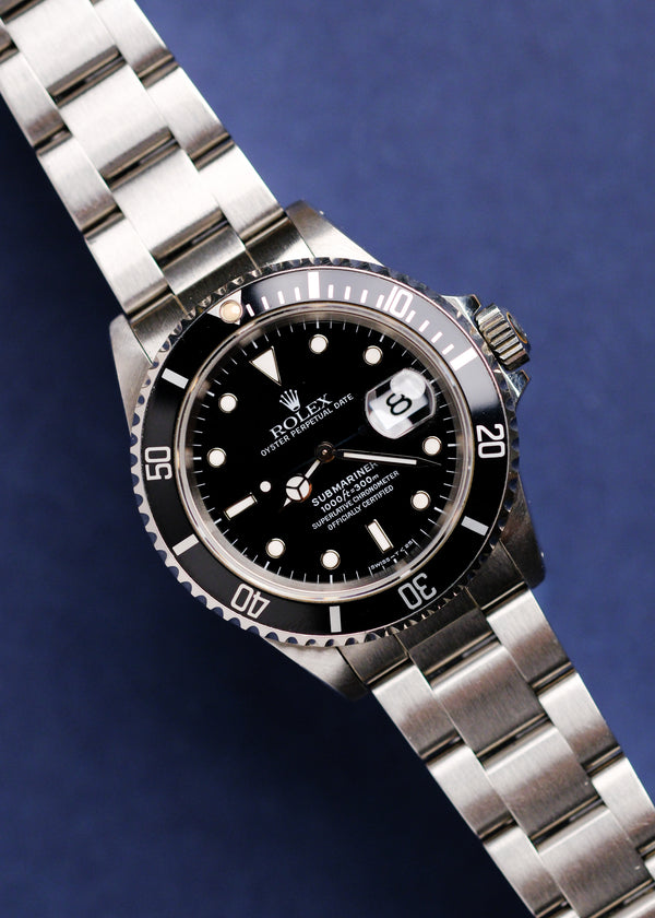 Rolex Submariner 16610 Light Cream Patina & Unpolished -1995