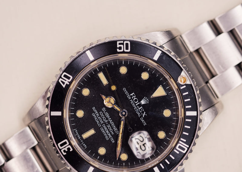 Rolex Submariner 16800 Sandy Tropical Dial - 1985